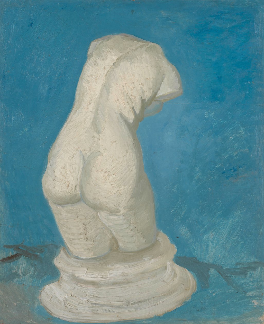 Torso av gips (kvinna) i bakre vy av Vincent van Gogh