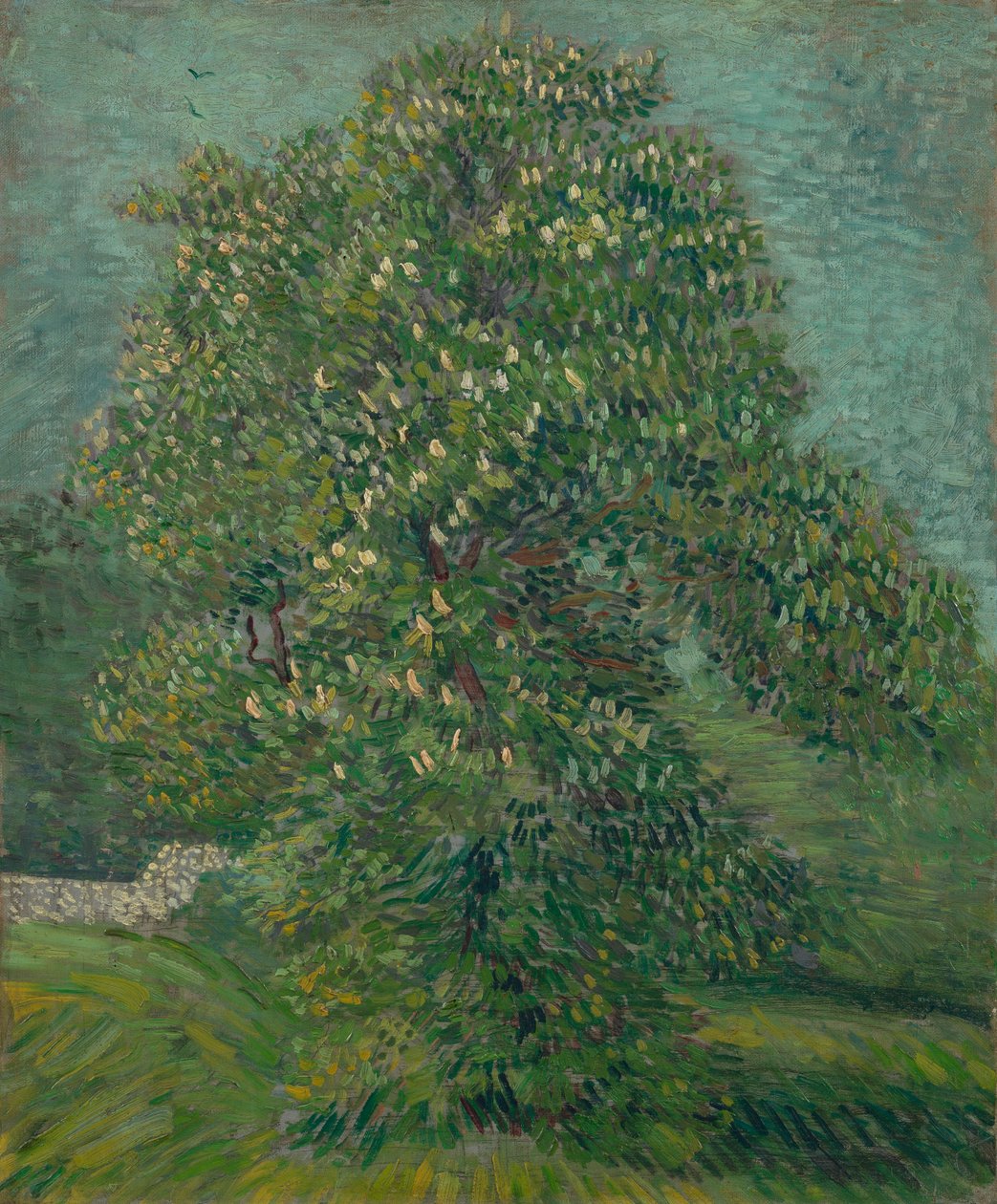 Hästkastanjträd i blom av Vincent van Gogh