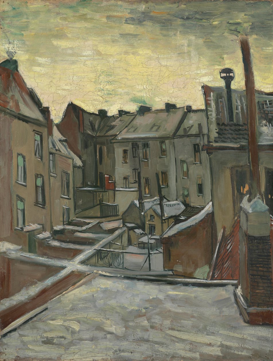 Hus sett från baksidan av Vincent van Gogh