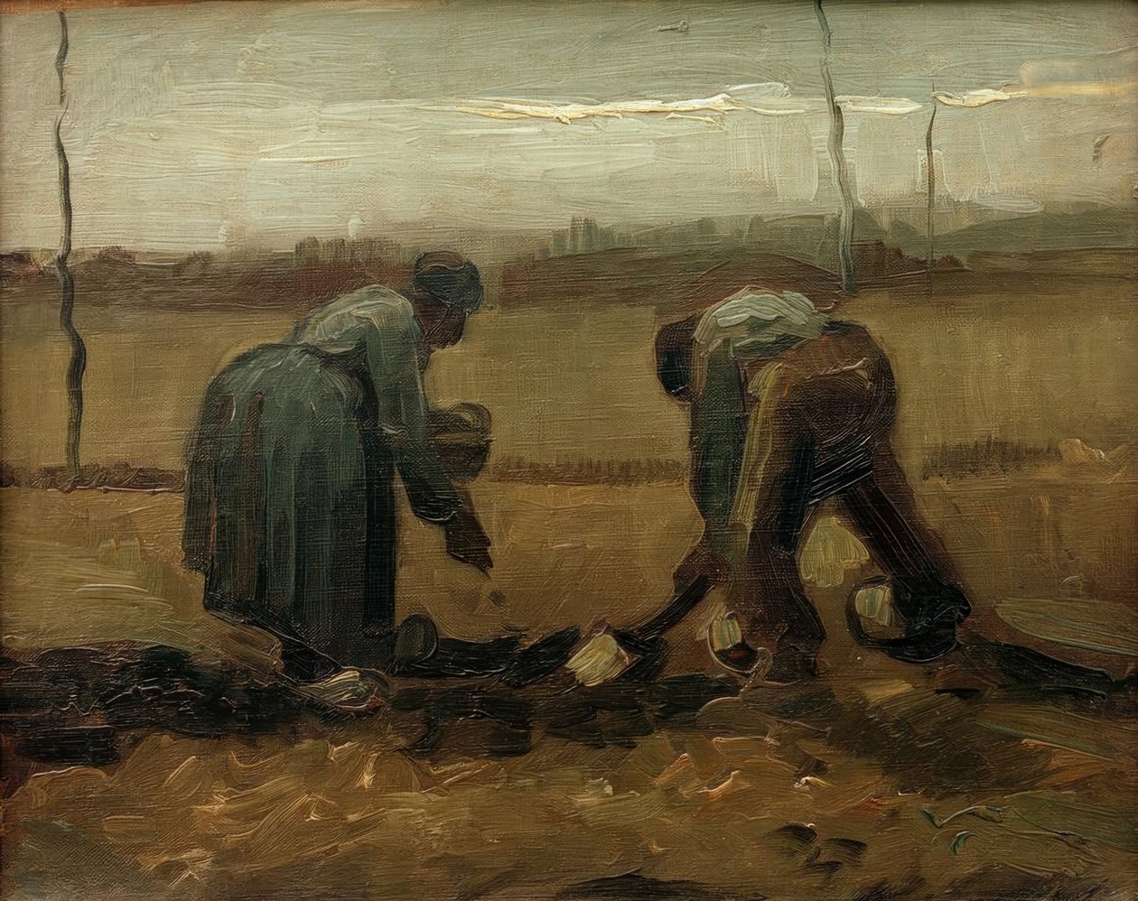Potatismiljö av Vincent van Gogh