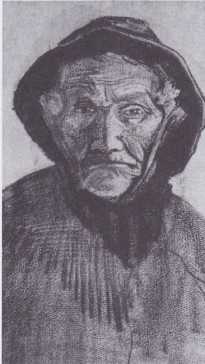 Chef för en gammal fiskare med sydväst av Vincent van Gogh