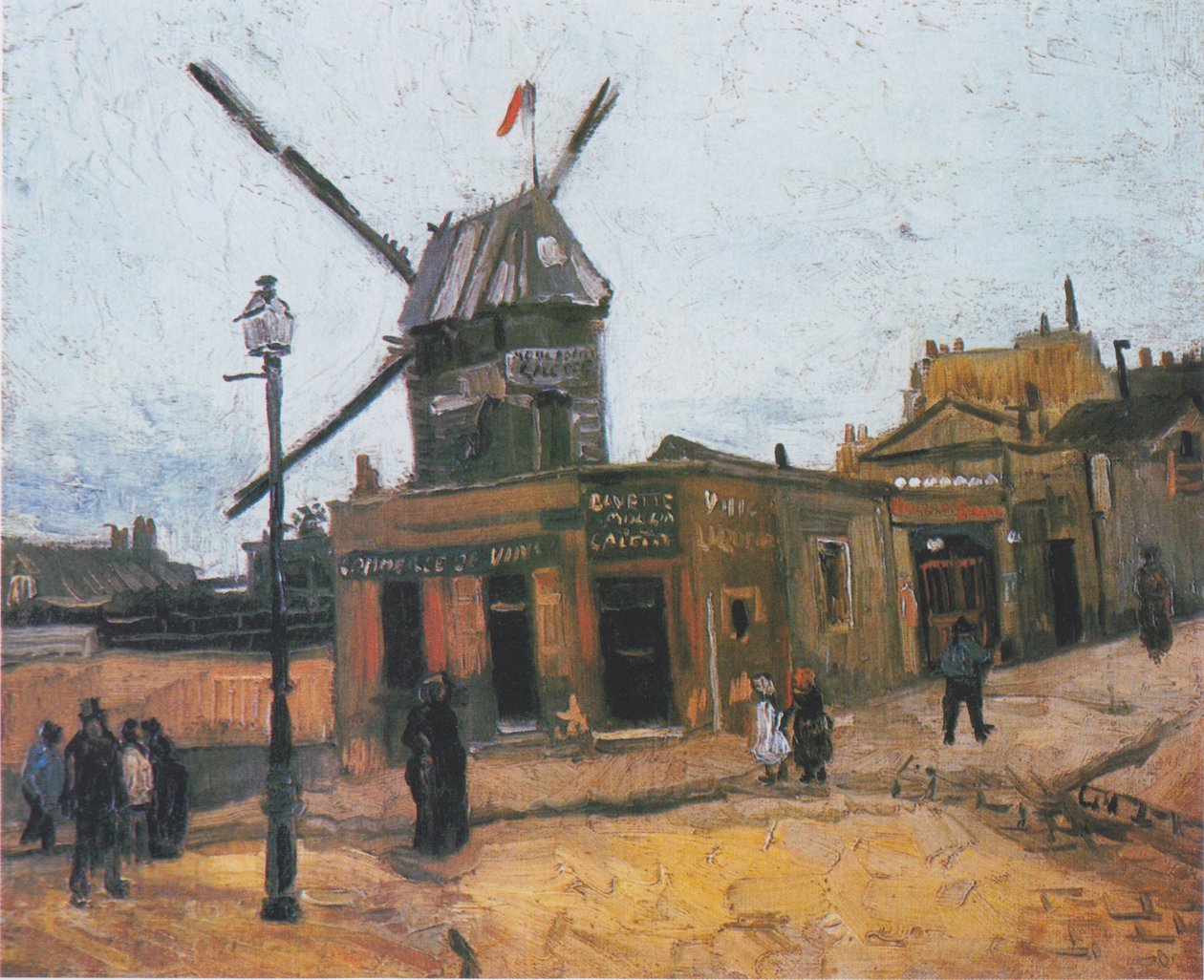 Moulin de la Galette3 av Vincent van Gogh
