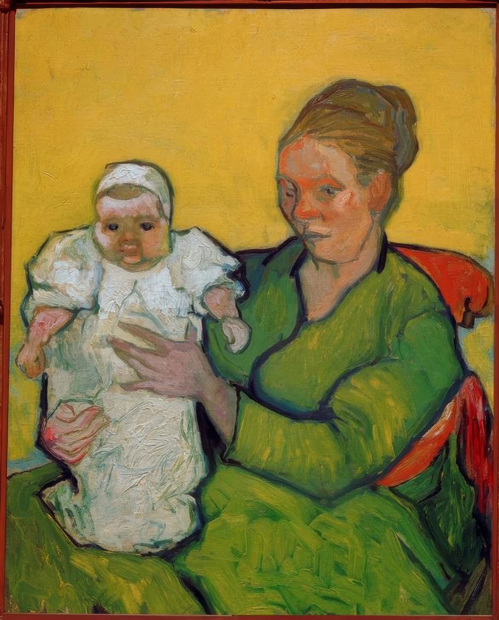 Madame Roulin med sitt barn Marcelle av Vincent van Gogh