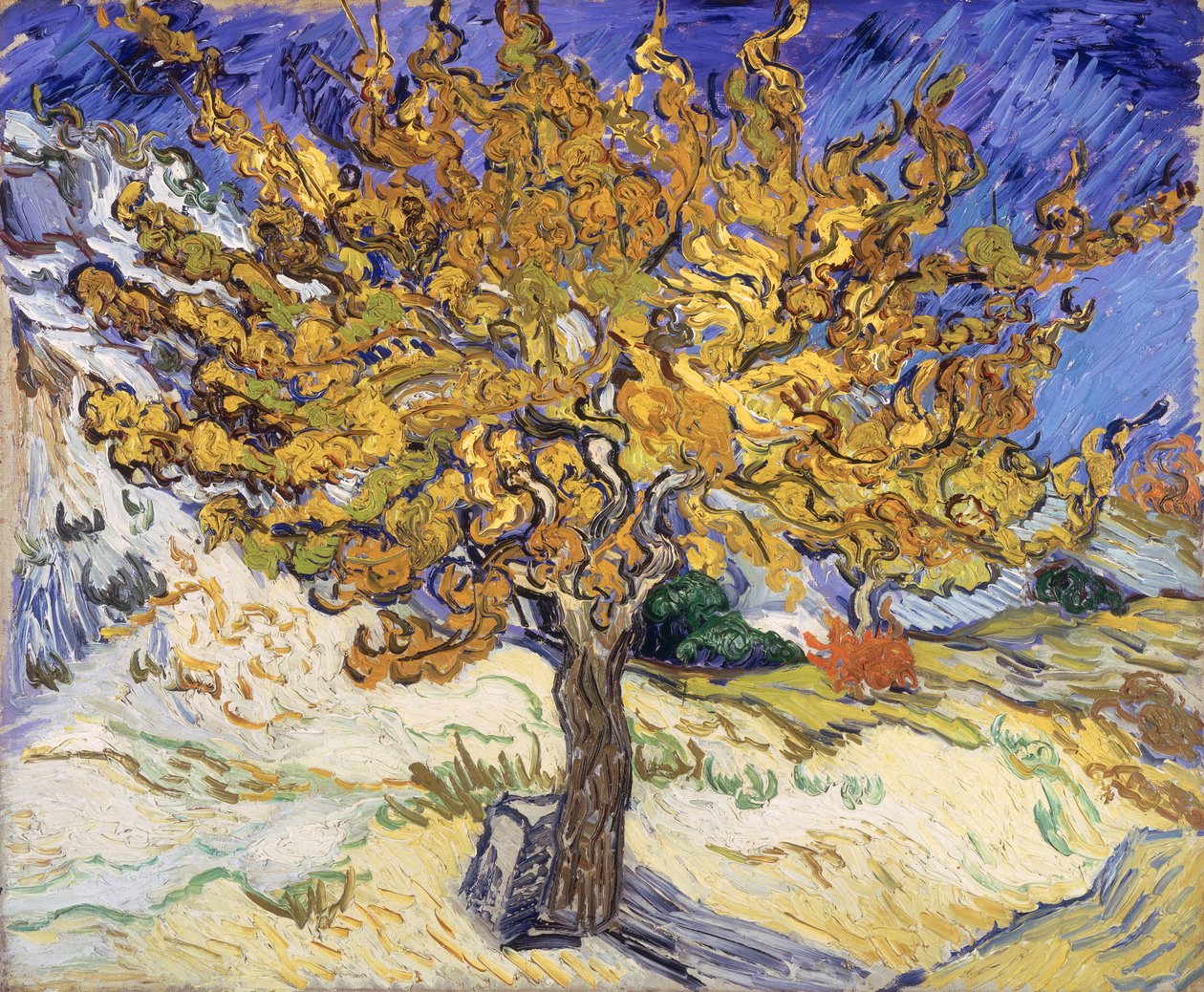 Laau Mulberry, 1889 swed av Vincent van Gogh