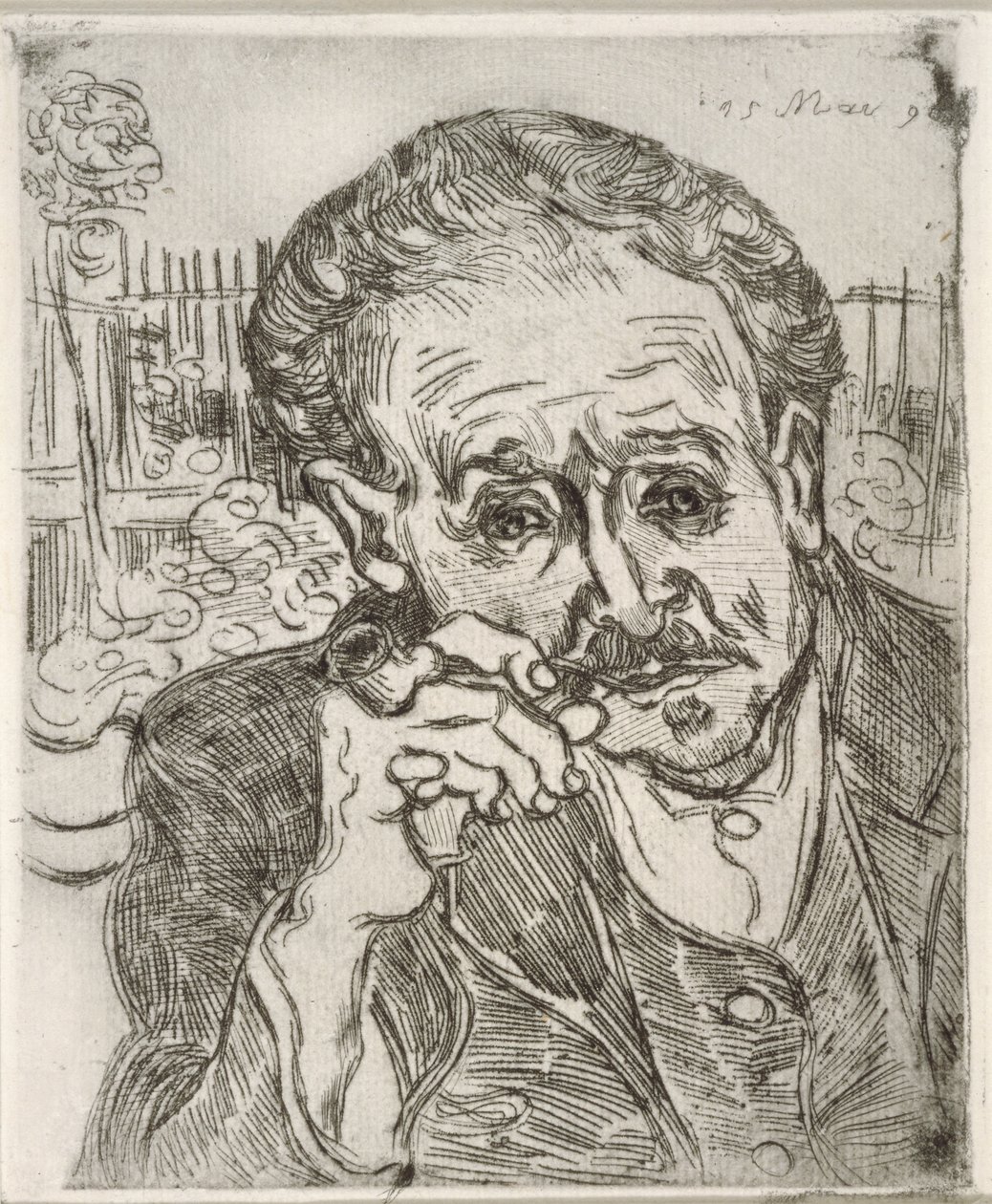 Porträtt av Dr. Gachet (Auvers-sur-Oise), 15 maj 1890 av Vincent van Gogh