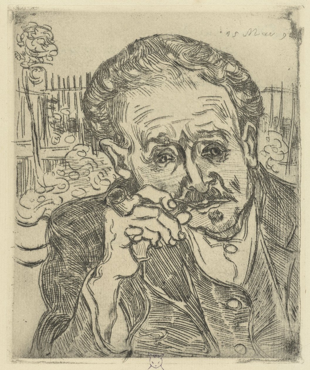 Porträtt av Dr Gachet, 1890 av Vincent van Gogh