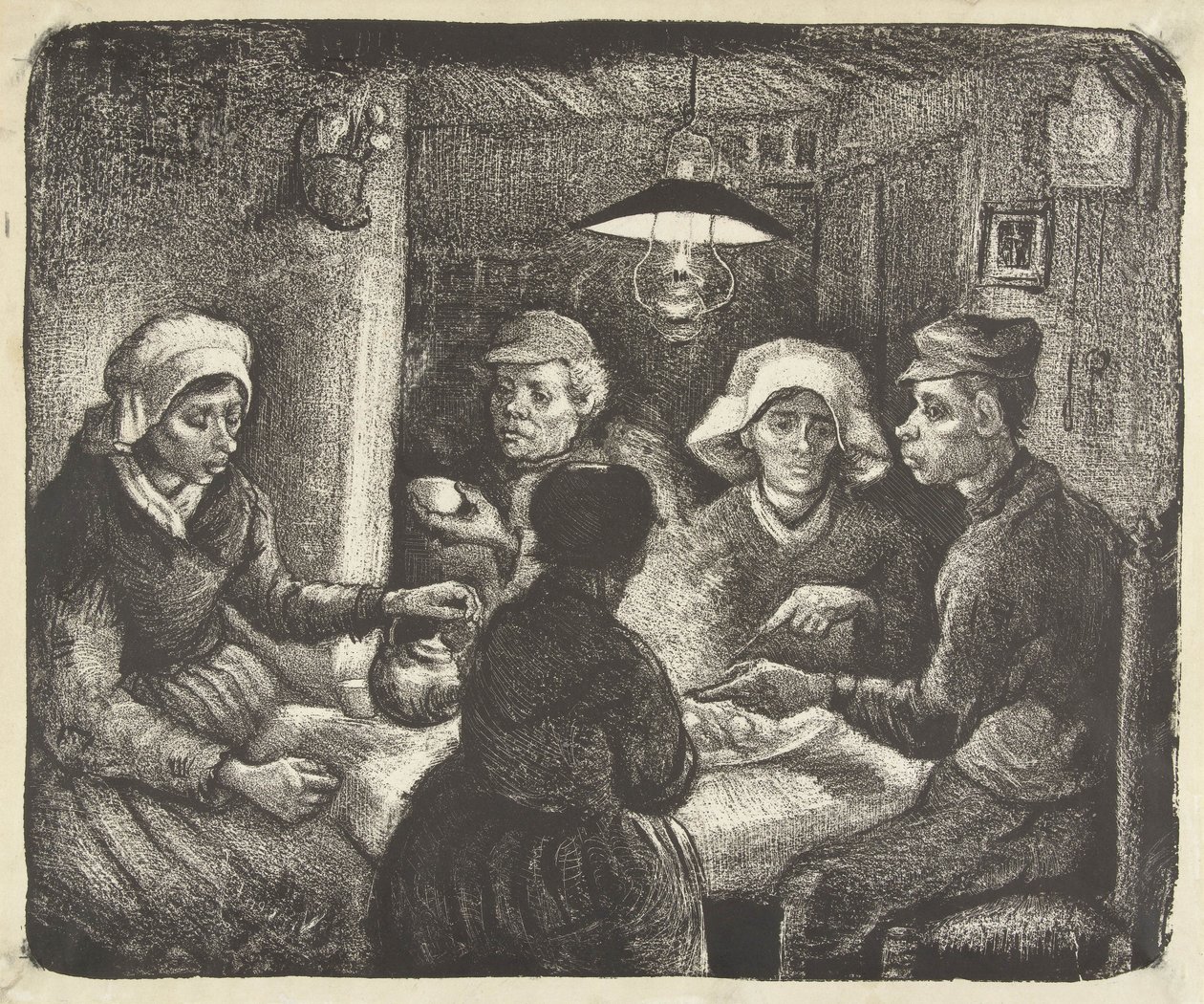 Potatisätare, 1885 av Vincent van Gogh