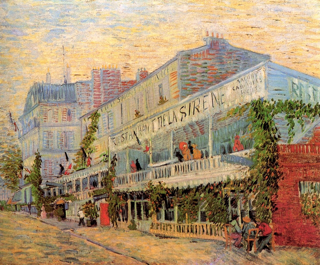 Sirens restaurang på Asnières av Vincent van Gogh