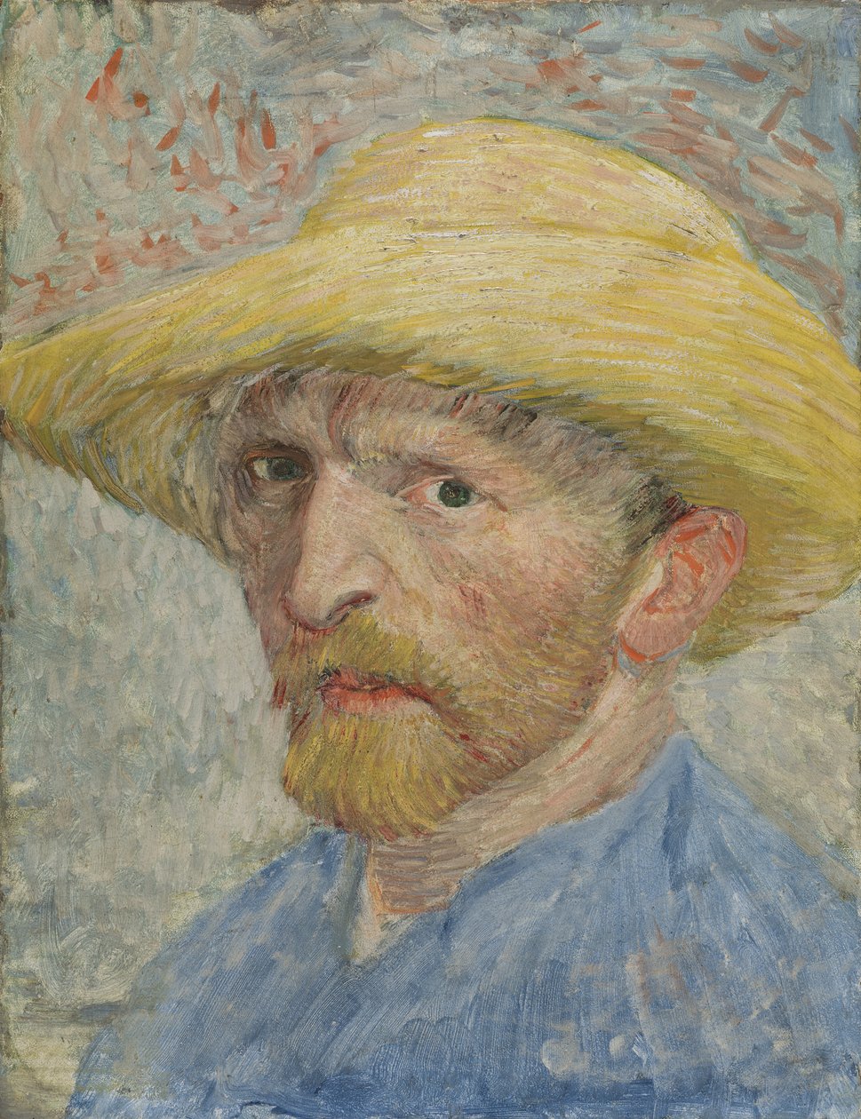 Självporträtt, 1887 (olja på duk på panel) av Vincent van Gogh
