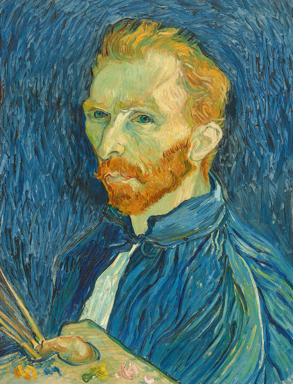 Självporträtt, 1889 av Vincent van Gogh