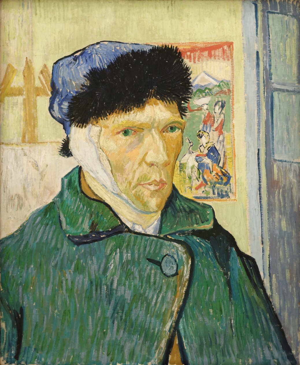 Självporträtt med bandaged öra av Vincent van Gogh