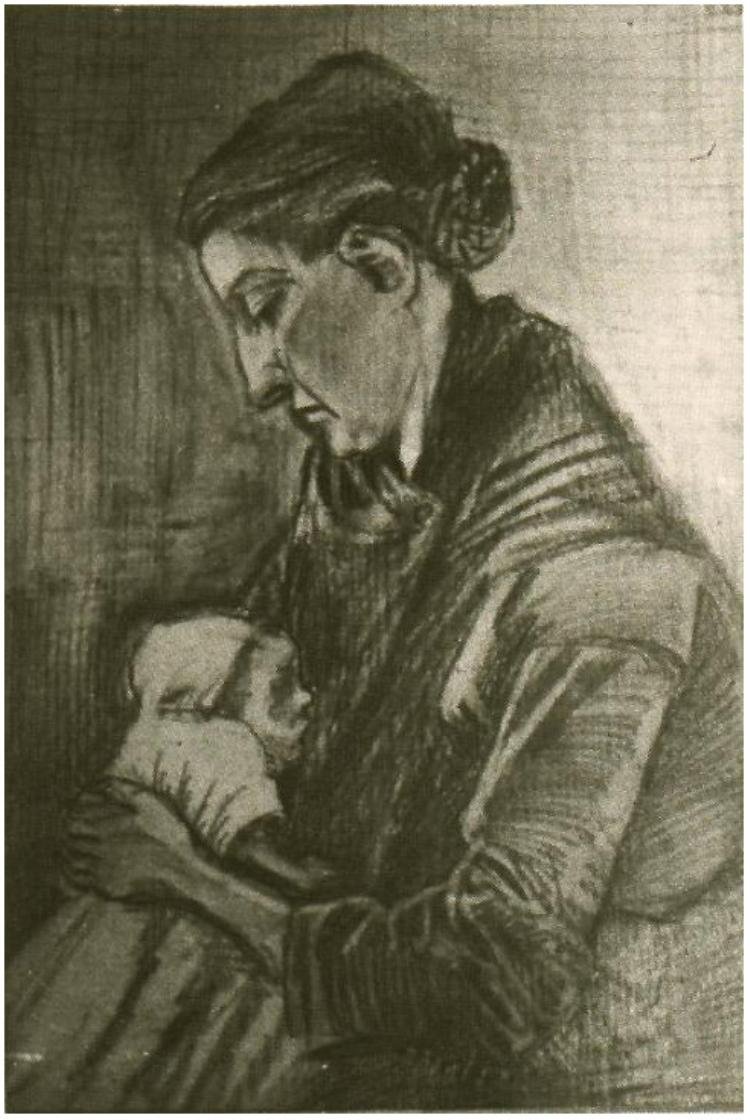 Sien Nursing Baby 1064 Vincent van Gogh av Vincent van Gogh