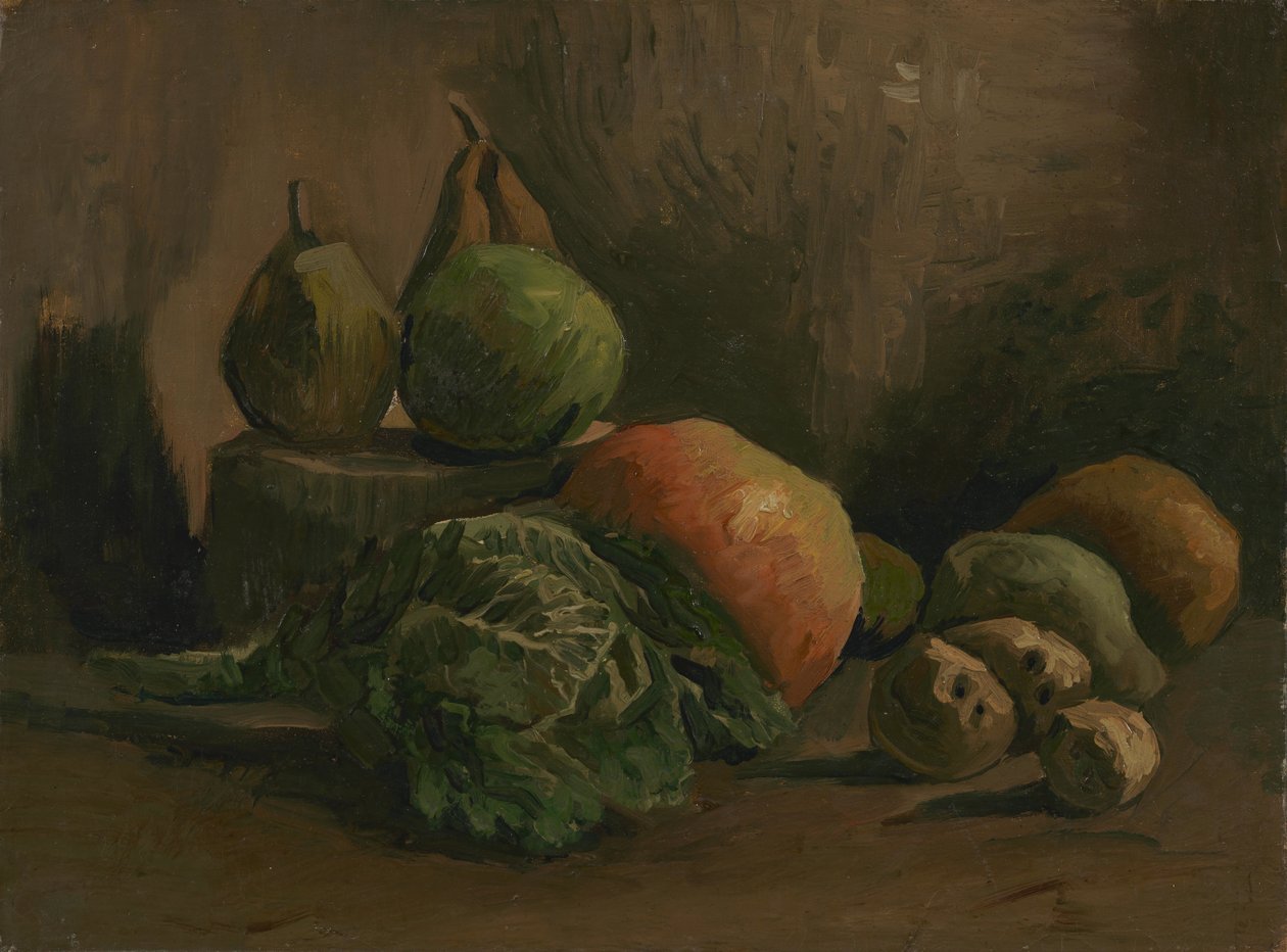 Stilleben med grönsaker och frukt av Vincent van Gogh