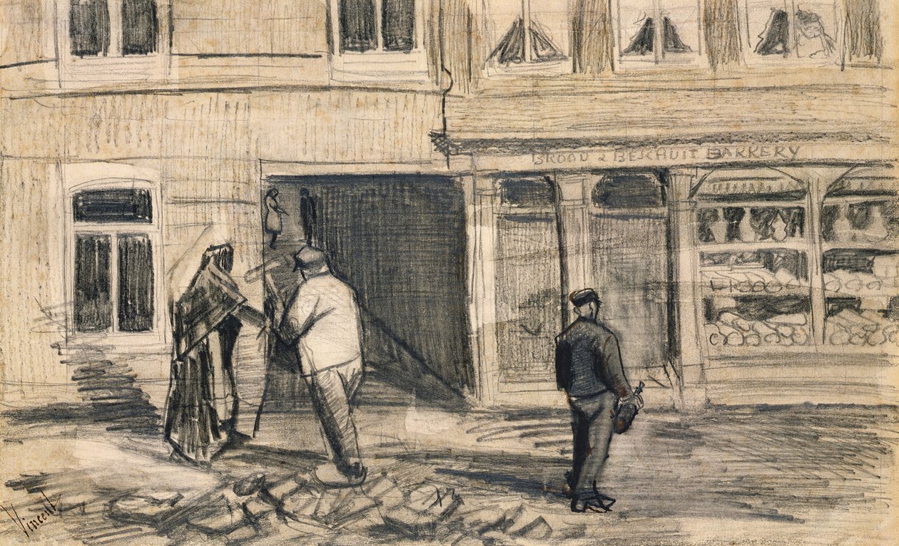 Bageriet i de Geest, 1882 (penna och kol på veläng) av Vincent van Gogh