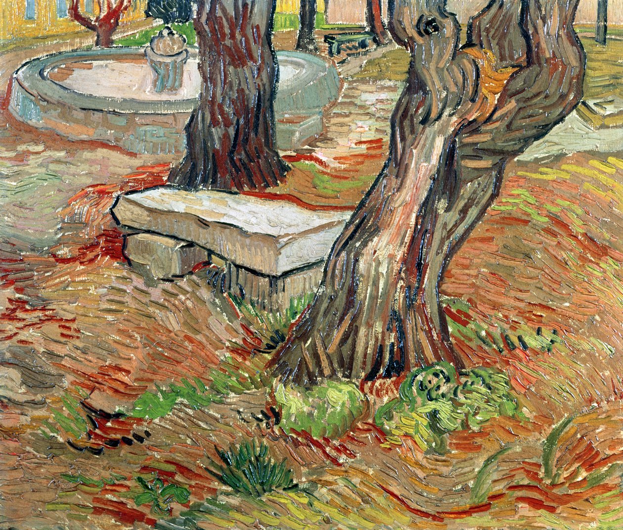 Bänken i Saint-Remy, 1889 av Vincent van Gogh