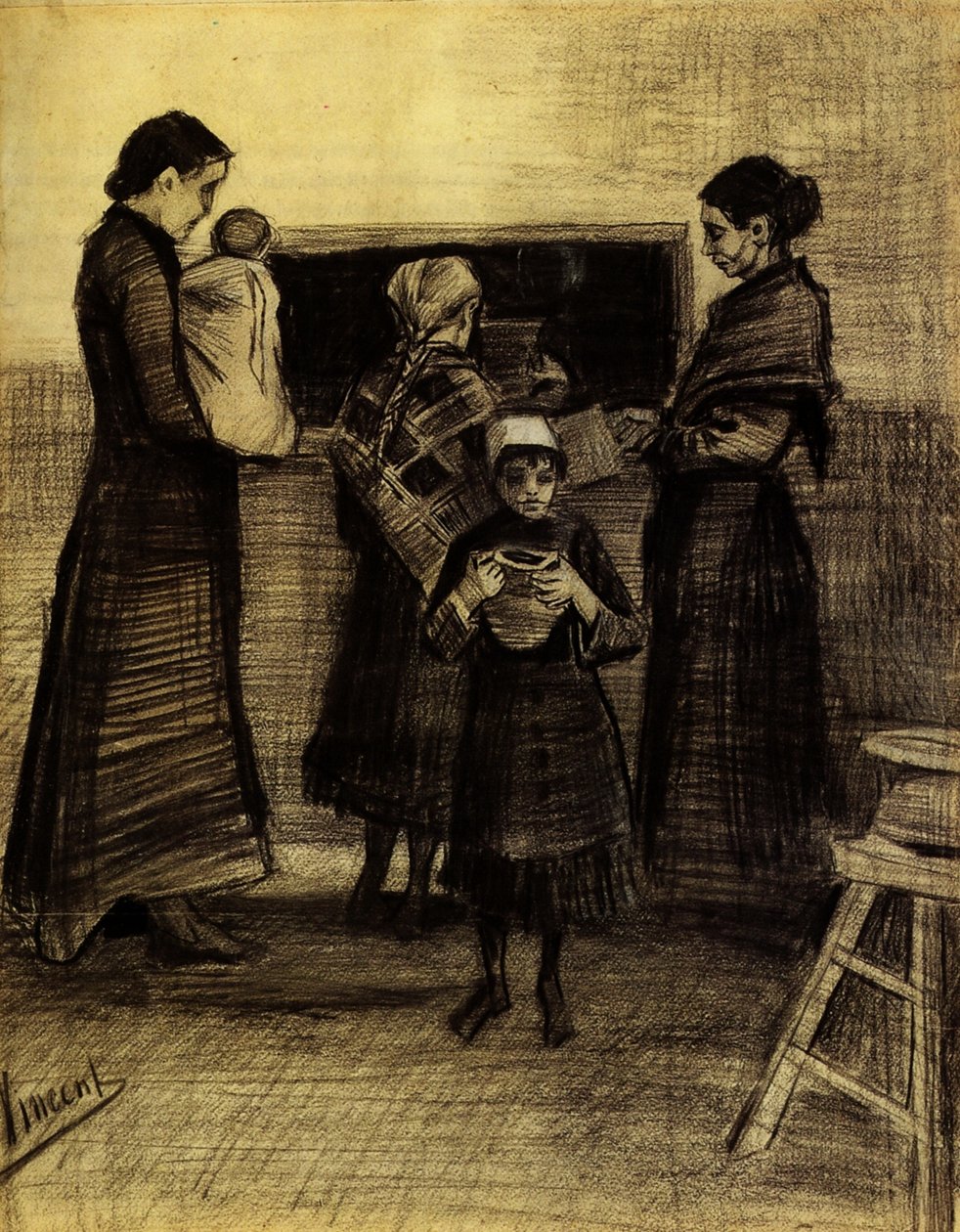 The Public Soup Kitchen F102a av Vincent van Gogh