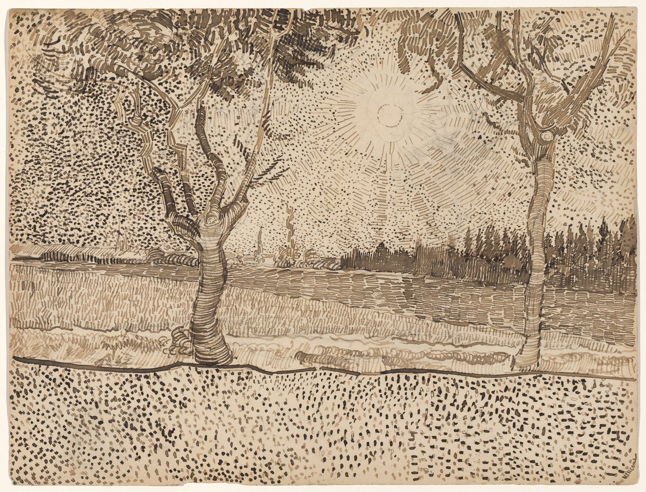 The Road to Tarascon av Vincent van Gogh