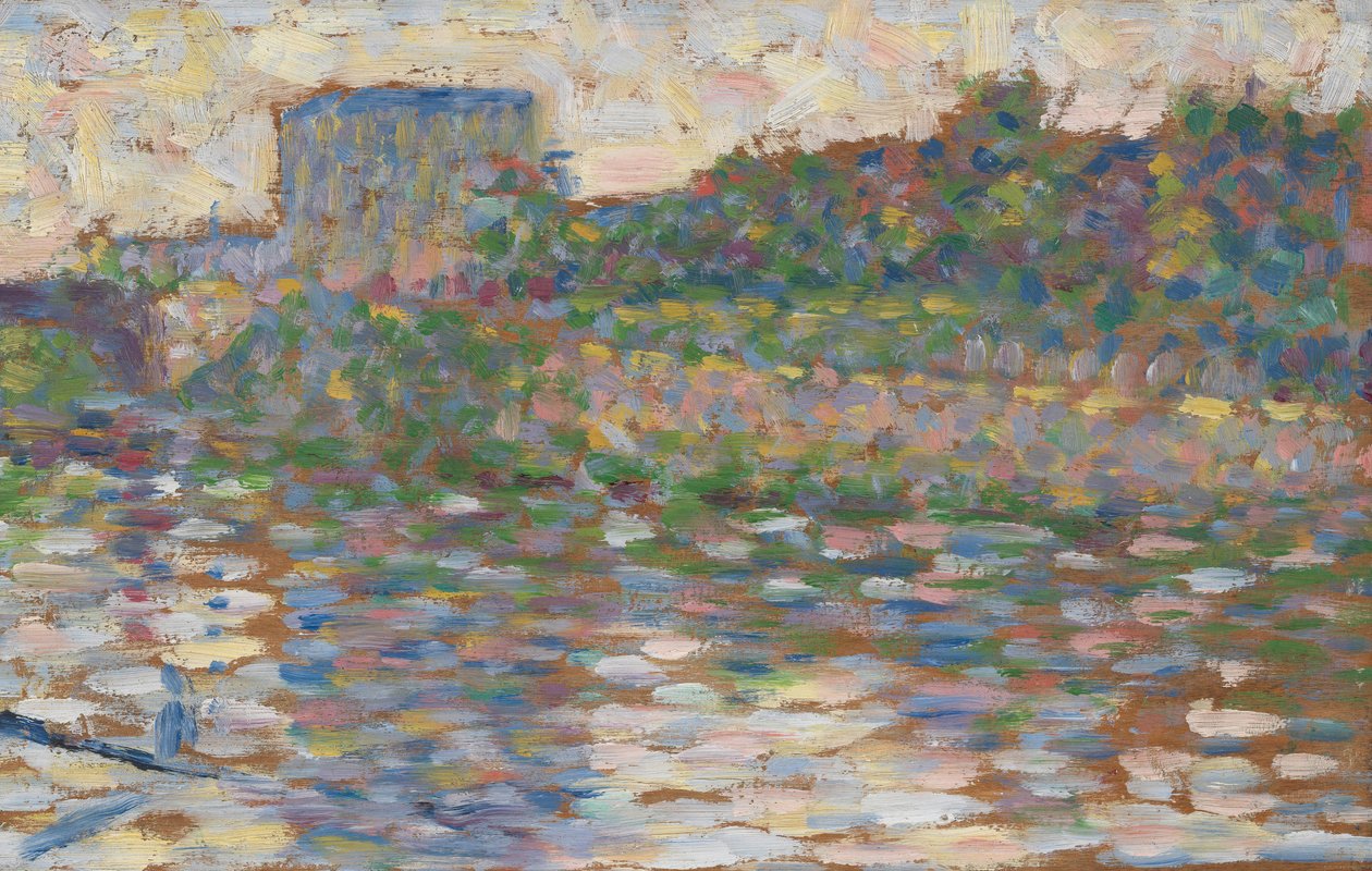 The Seine at Courbevoie av Vincent van Gogh