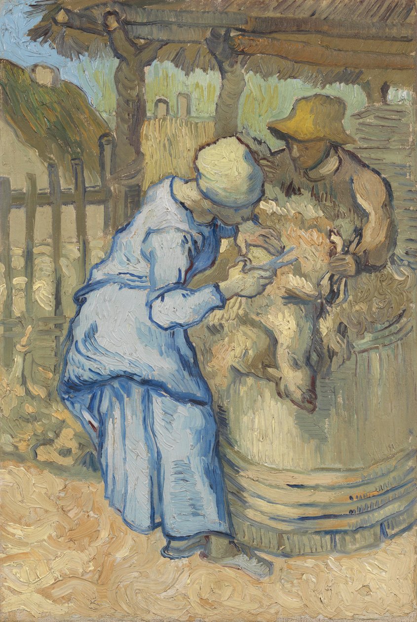 Fårklipparen (efter Millet) av Vincent van Gogh