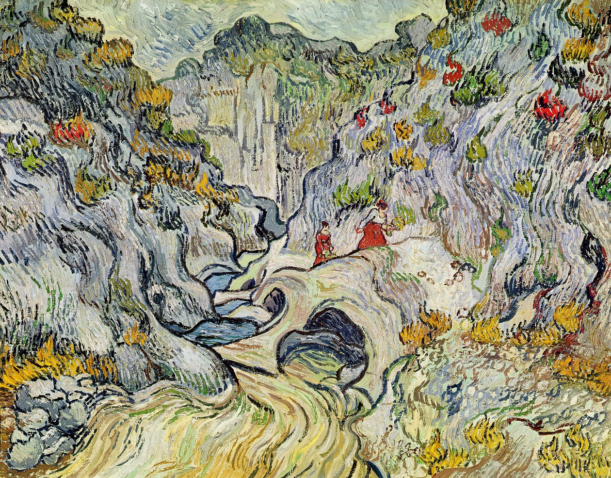 Peyroulets ravin, 1889 av Vincent van Gogh