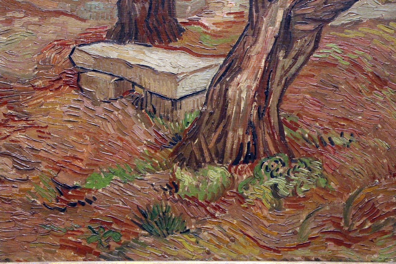 Vincent van gogh, panchina di pietra nel manicomio di saint rémy av Vincent van Gogh
