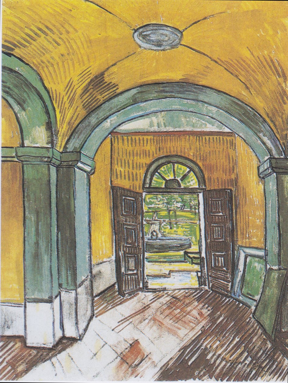 Vorhalle des Hospitals Saint-Paul av Vincent van Gogh
