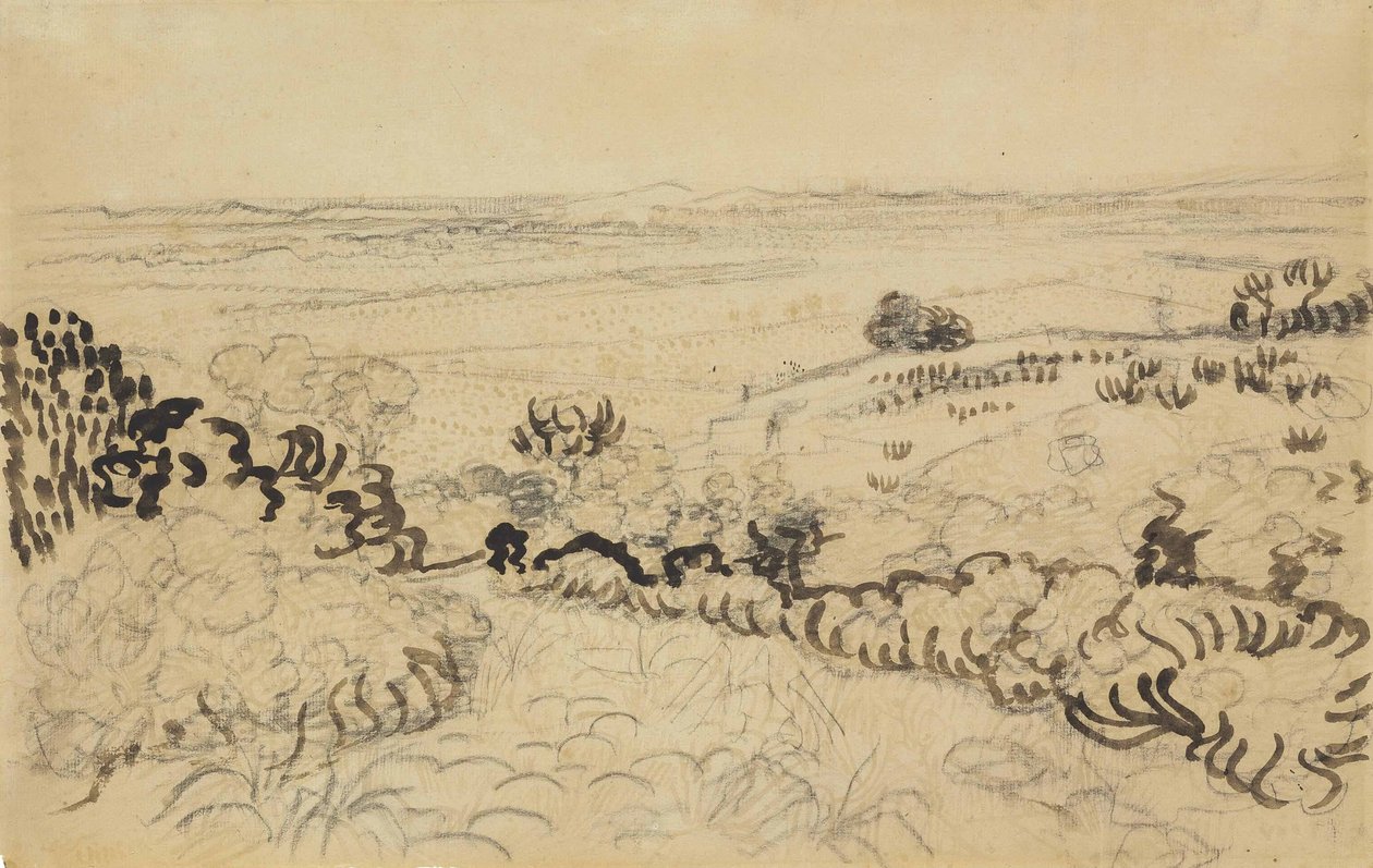 Vue de Montmajour av Vincent van Gogh