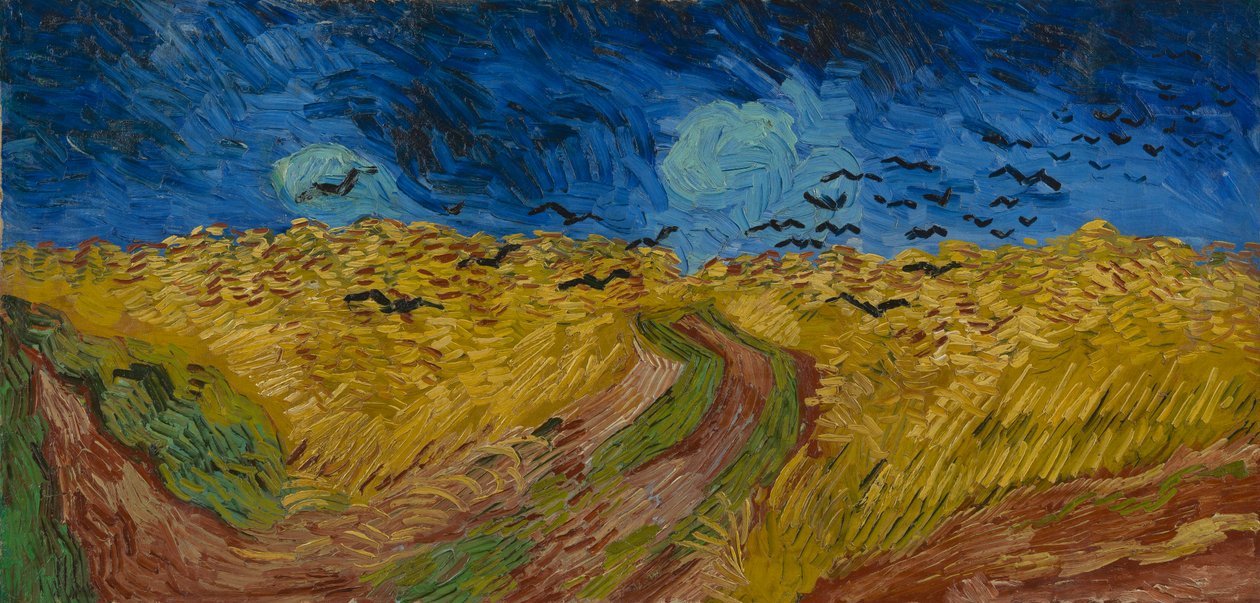 Wheatfield med kråkor av Vincent van Gogh