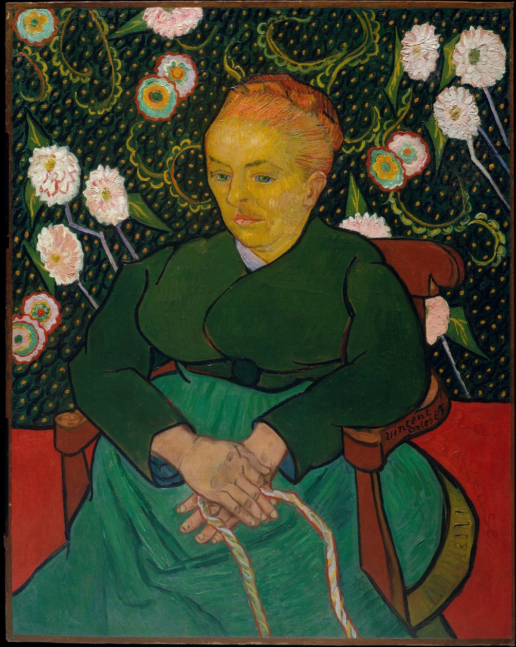Kvinna som rockar en vagga av Vincent van Gogh