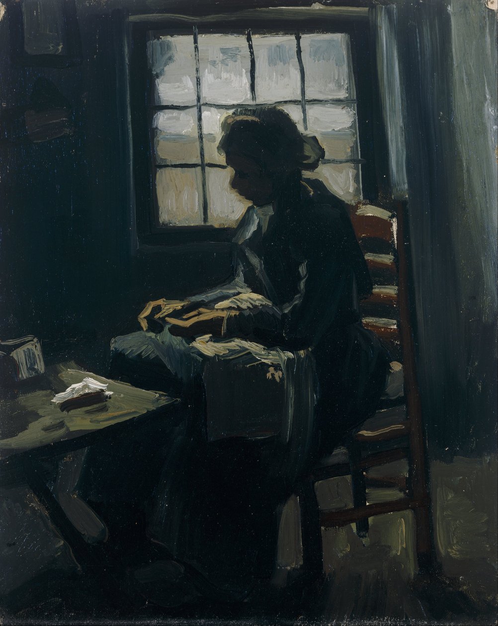 Kvinna som syr av Vincent van Gogh