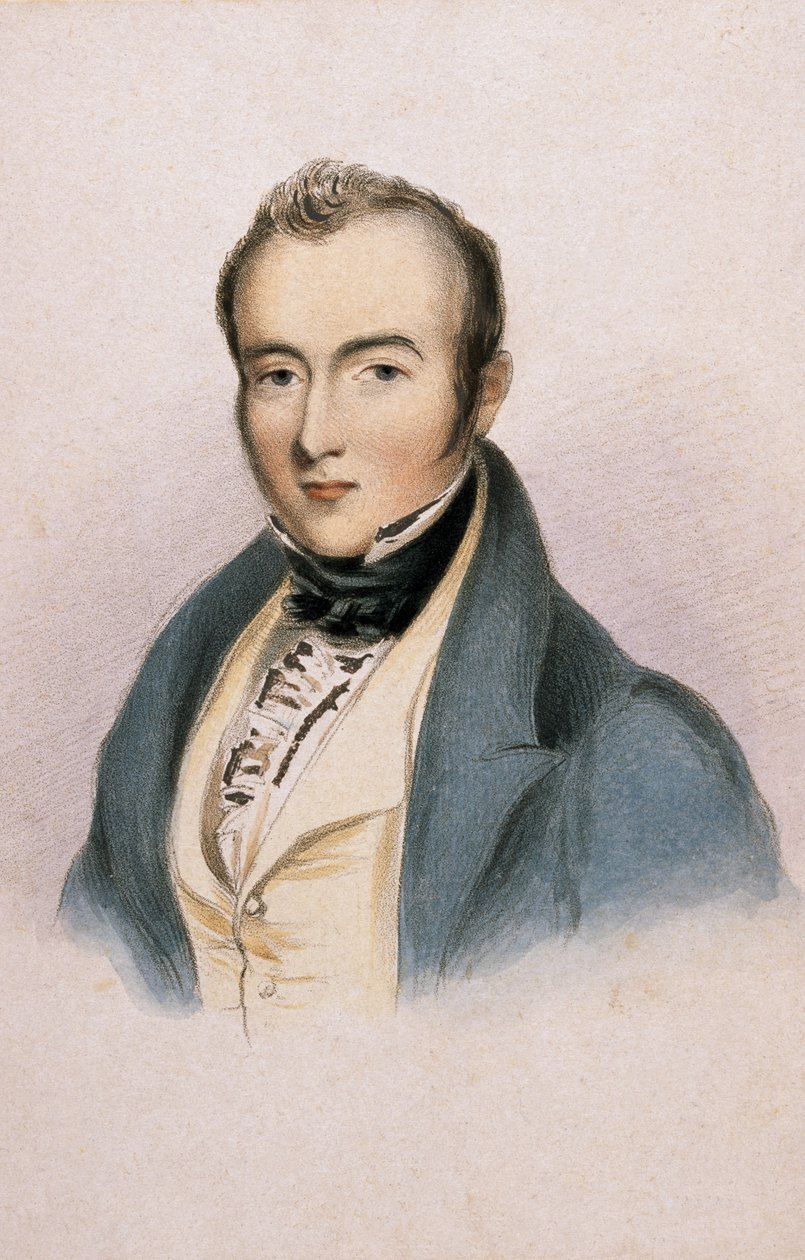 The Late Sir W H MacNaughton, Political Service, c.1841 (färg litho) av Vincent (after) Eyre