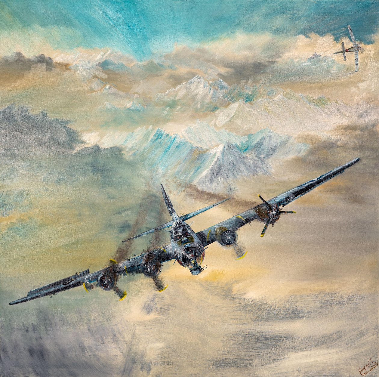 B17G, Royal Flush 2, Schweizisk landning 8, 2023 av Vincent Alexander Booth