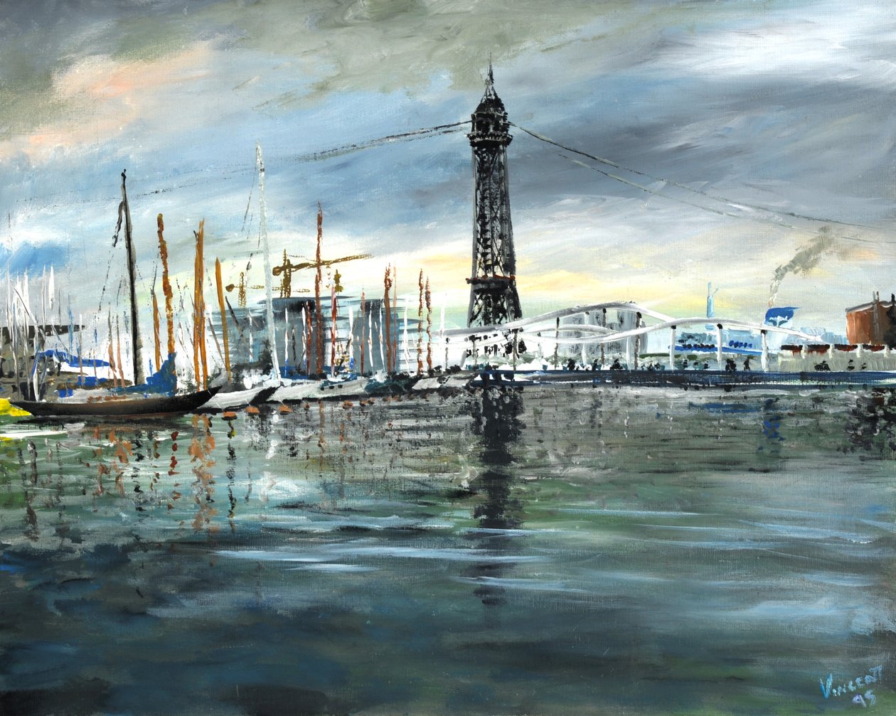 Barcelona båtar av Vincent Alexander Booth