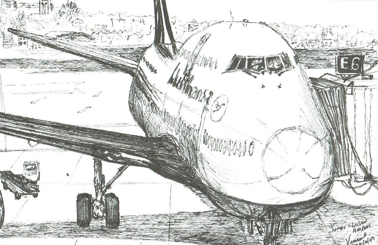 Jumbo Jet på Logan Airport, 2003 av Vincent Alexander Booth