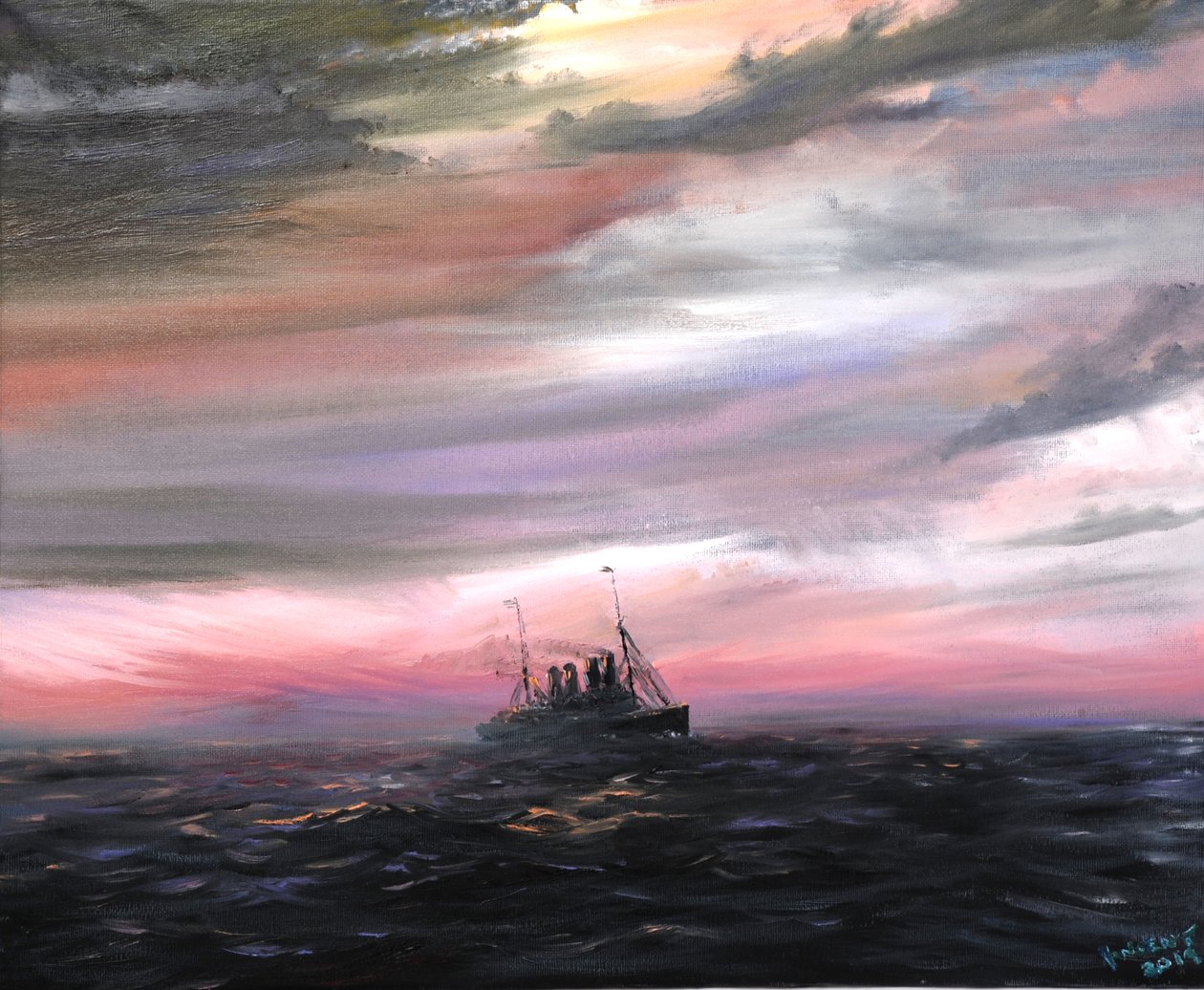 Kronprinz Wilhelm 1914 "Ghost of the Atlantic", 2019 av Vincent Alexander Booth