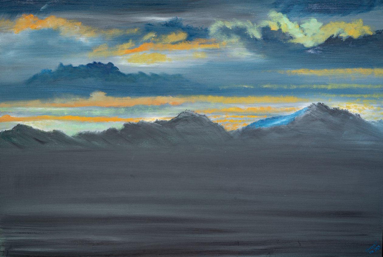 Mutsu mystery 2, 2023, (olja på duk) av Vincent Alexander Booth
