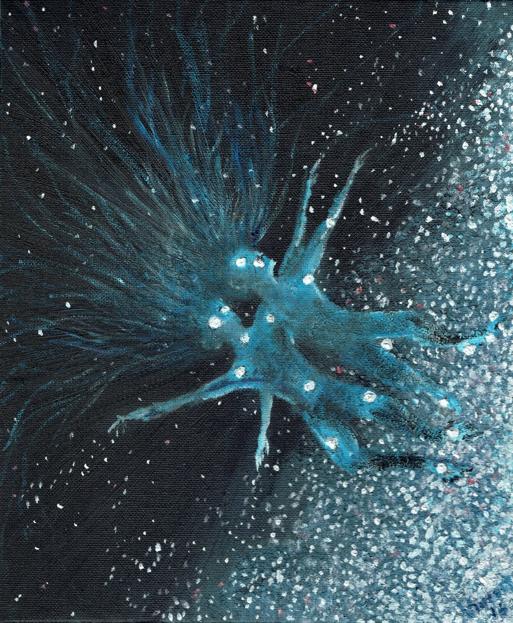 Stjärntecken Geminii, 2016, (olja på dukskiva) av Vincent Alexander Booth