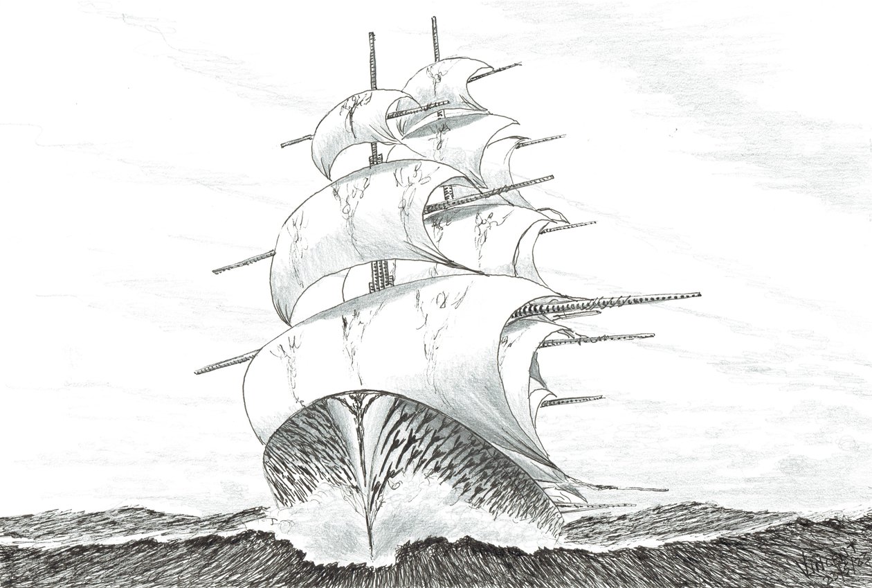 Storm skapar Block Island Sound, 2023 av Vincent Alexander Booth