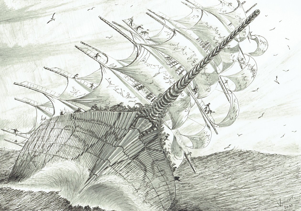 Stormskaparna Lagua Titicaca, 2022 av Vincent Alexander Booth
