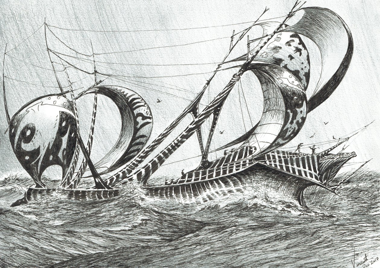 Stormskapare Tyrrenska havet, 2018 av Vincent Alexander Booth