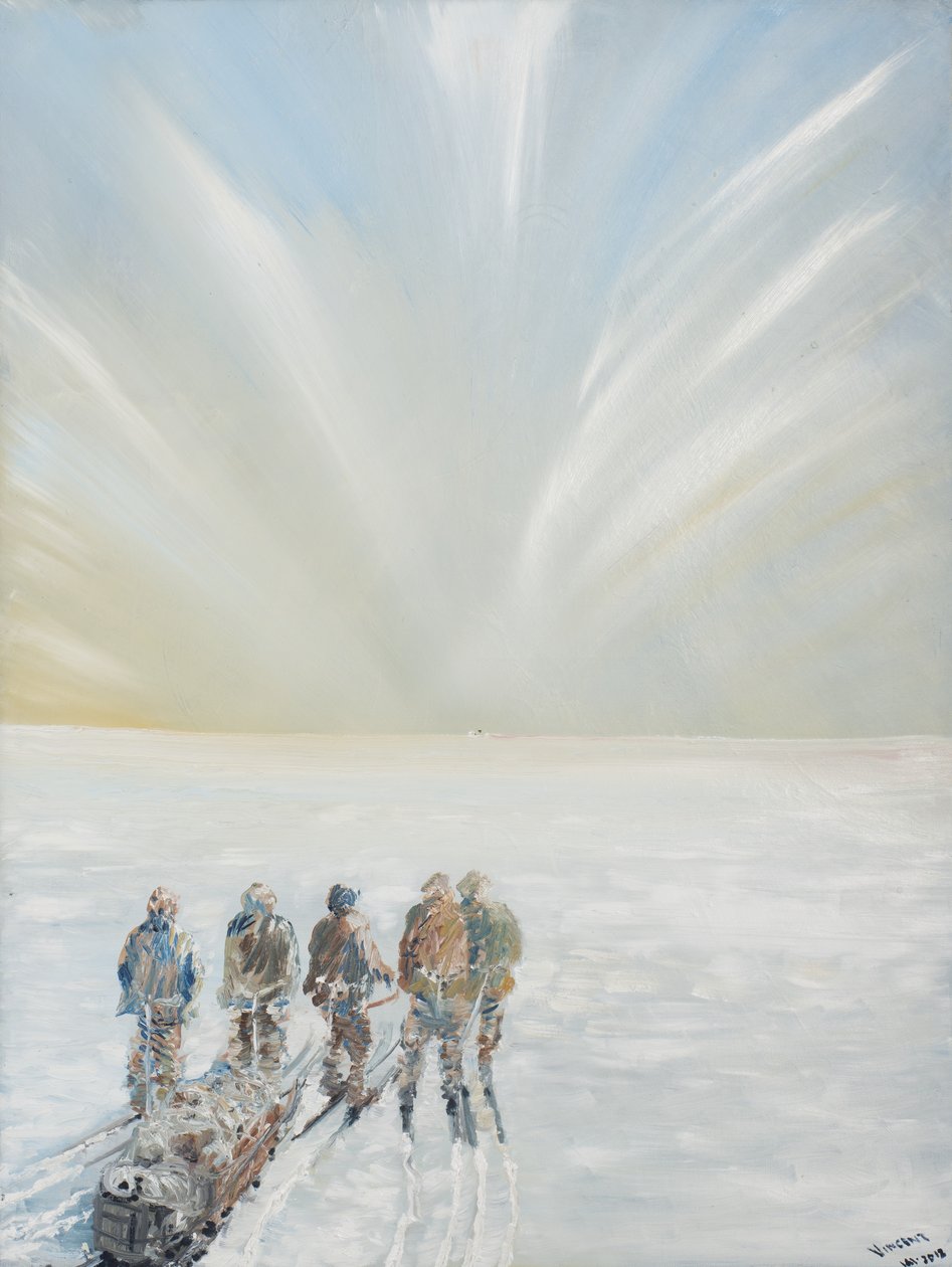 The Black Speck 16 januari 1912, 2012 (Olja på duk) av Vincent Alexander Booth