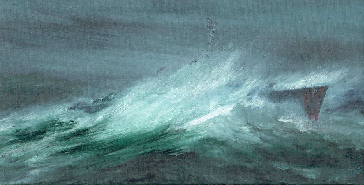 USS Spence förlorade i Stillahavstyfonen den 18 december 1944, 2019 av Vincent Alexander Booth