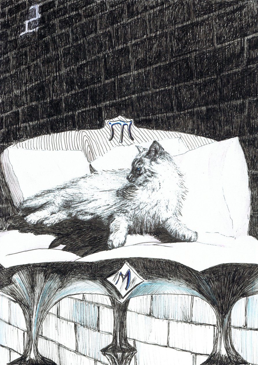 page52, The Castle in the Forest of Findhorn, 2006, (bläck på papper) av Vincent Alexander Booth