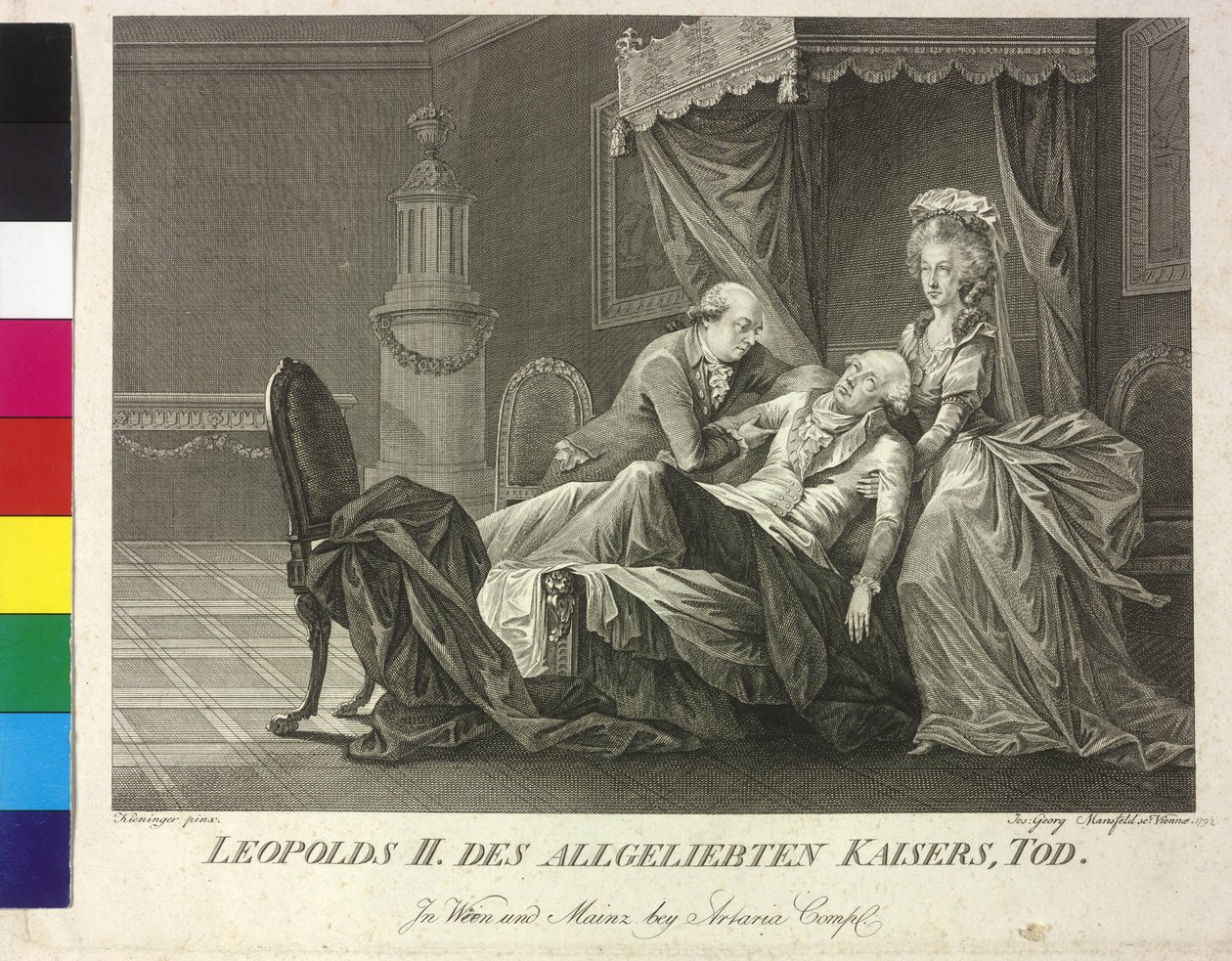 Kejsar Leopold II:s död av Vincent George Kininger