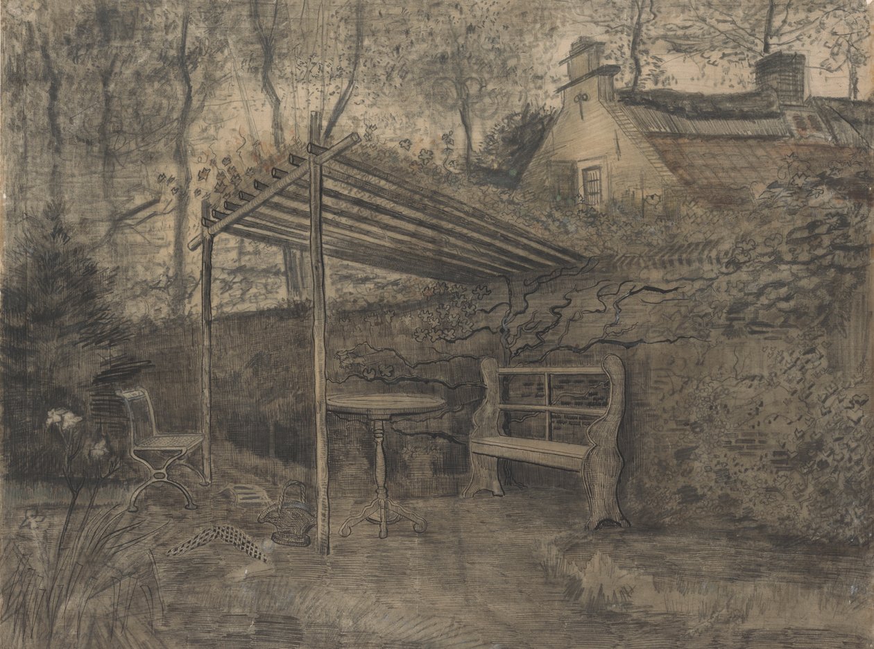 Hörn av en trädgård. av Vincent van Gogh