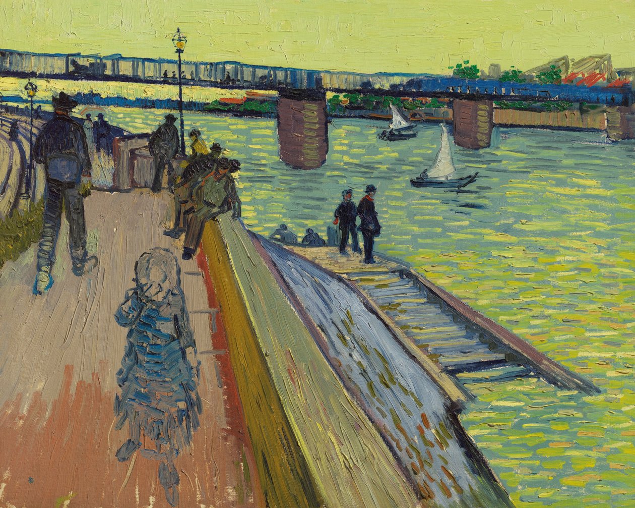 Trinquetaille-bron, 1888. av Vincent van Gogh