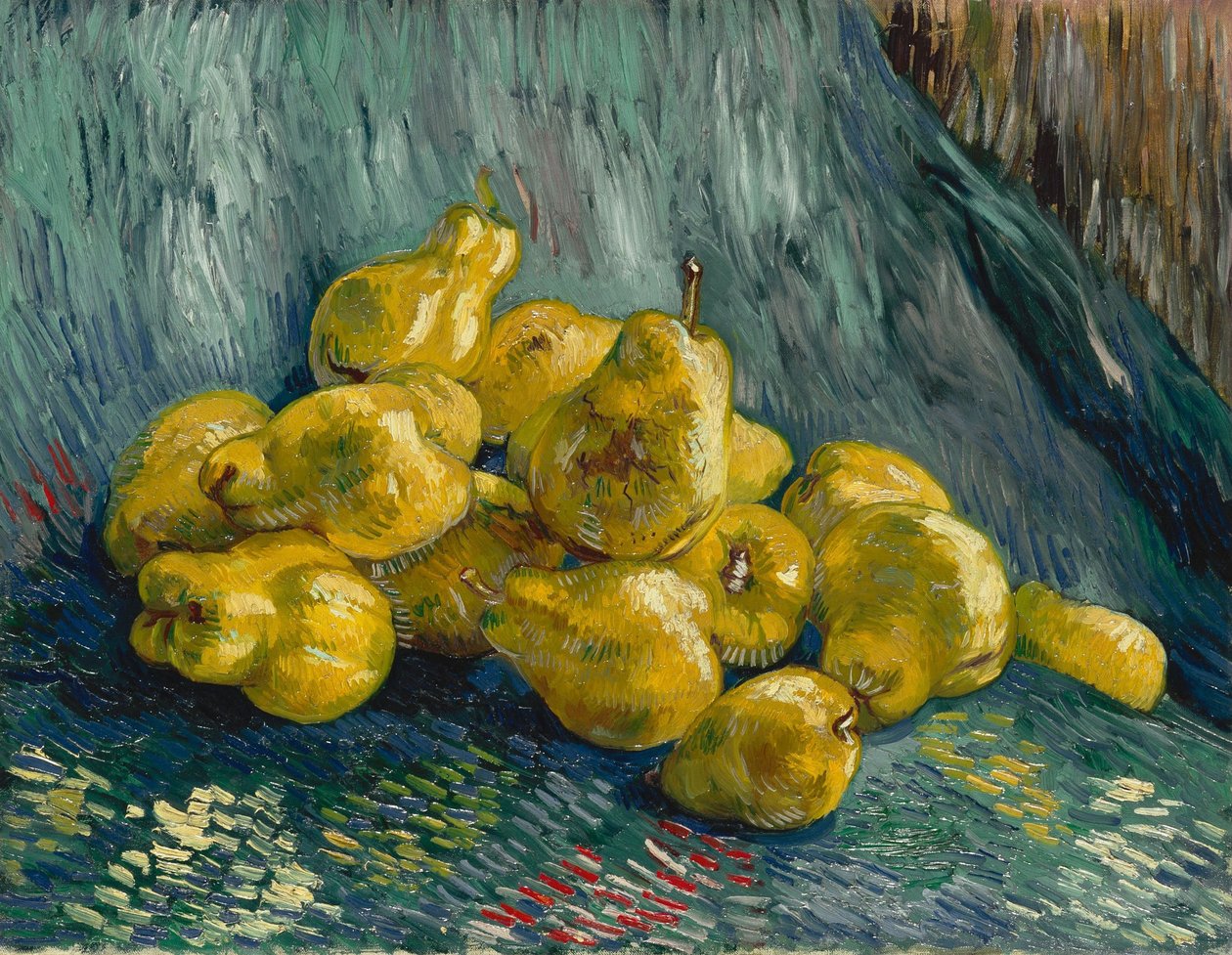 Stilleben med kvitten, 1887-1888. av Vincent van Gogh