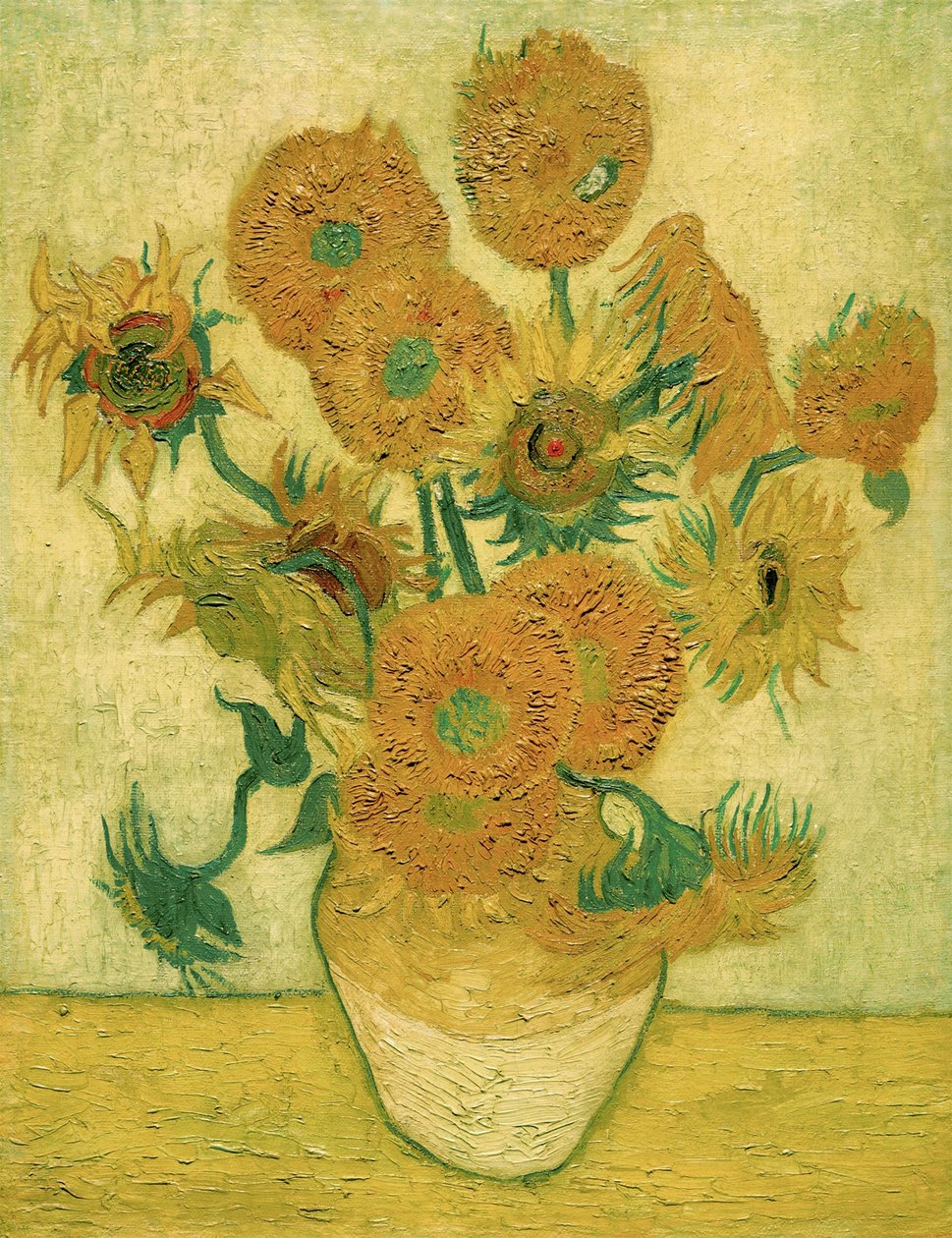 Solrosor, 1889. av Vincent van Gogh