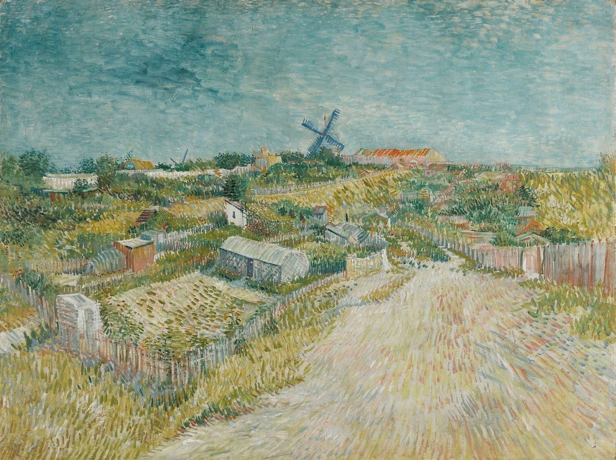 Vegetable Gardens i Montmartre, 1887. av Vincent van Gogh