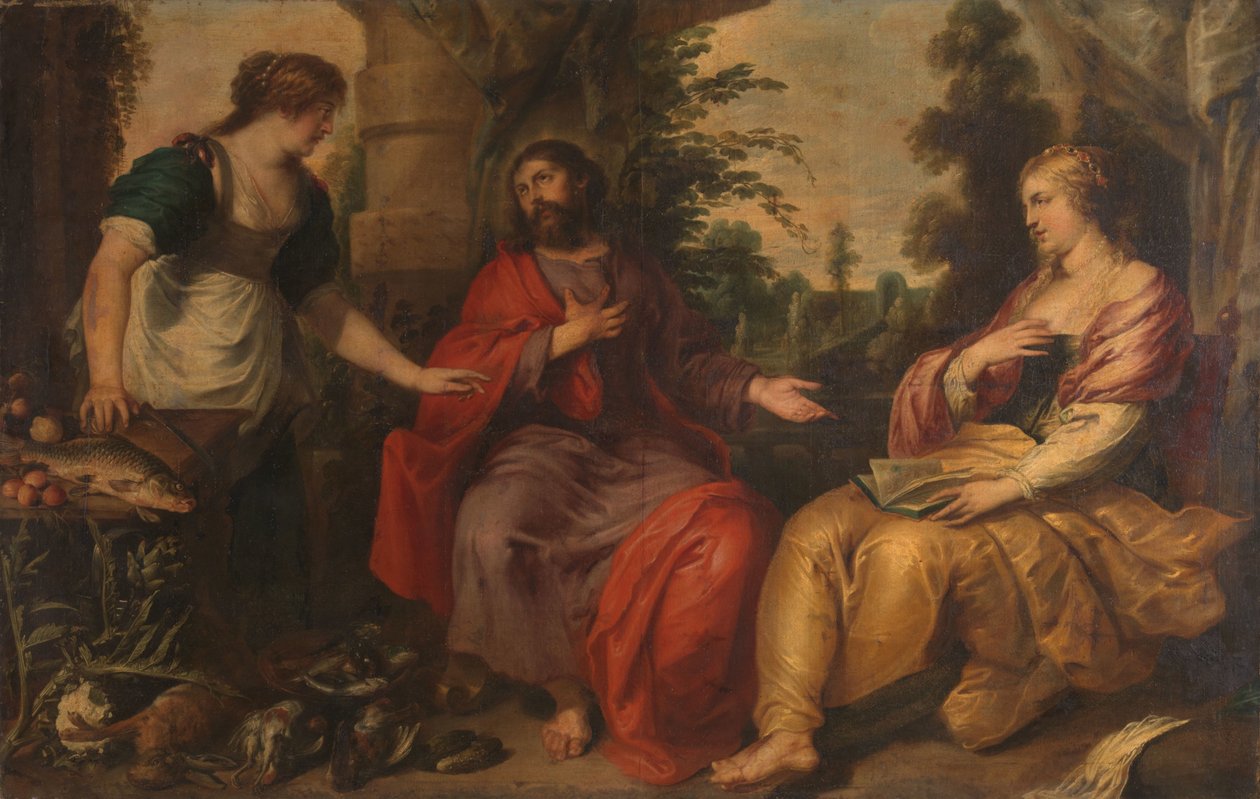 Kristus med Marta och Maria av Vincent Malò (I)